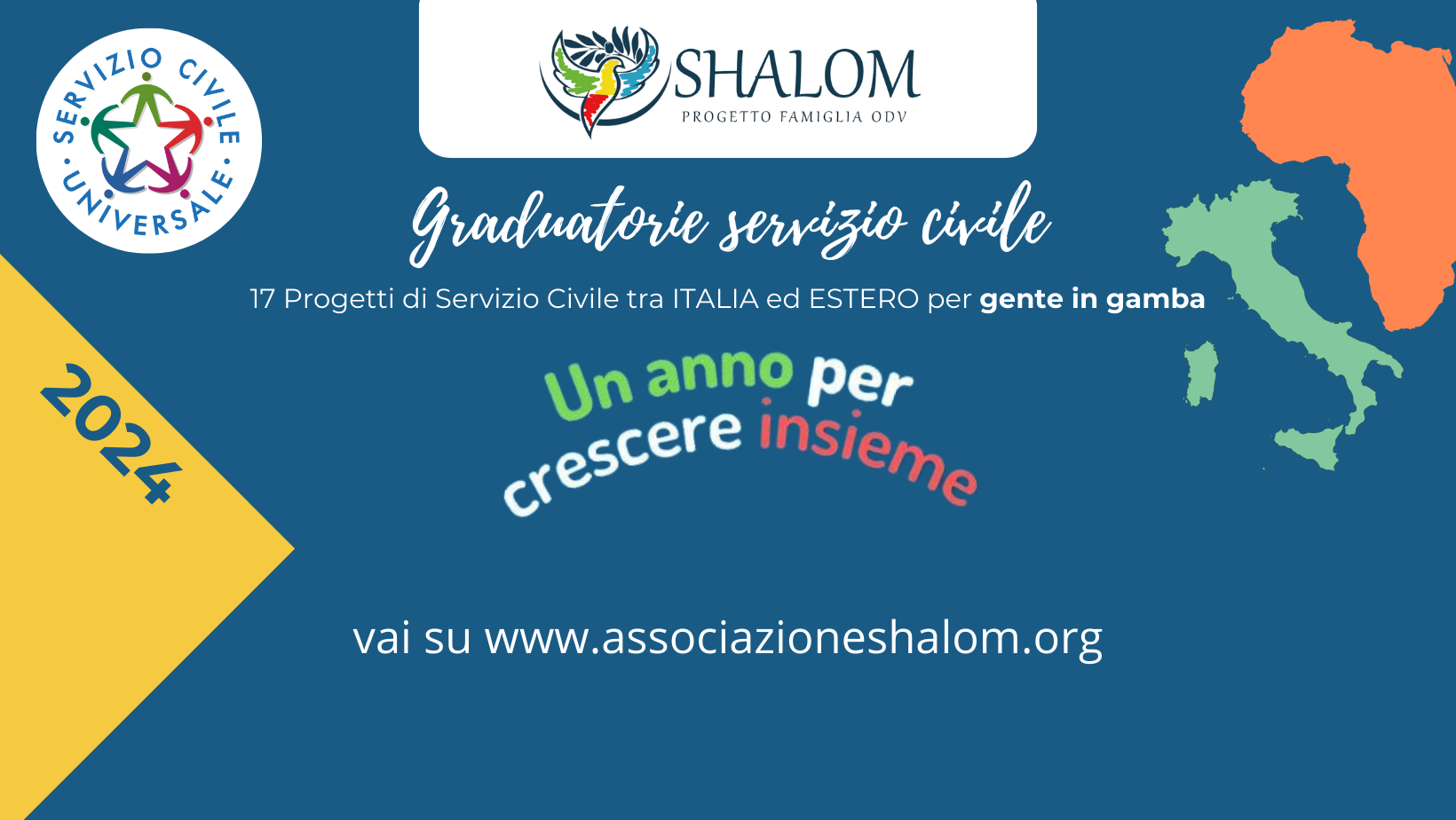 Graduatorie selezioni  2024 - bando Servizio Civile Universale